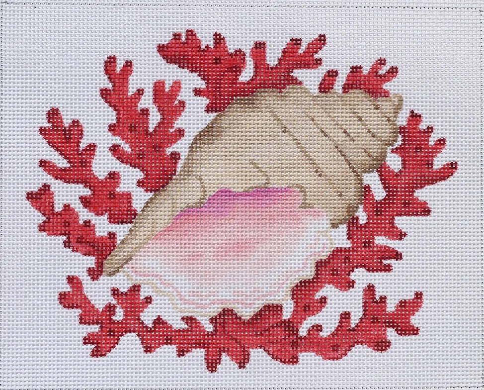 Shell with Coral