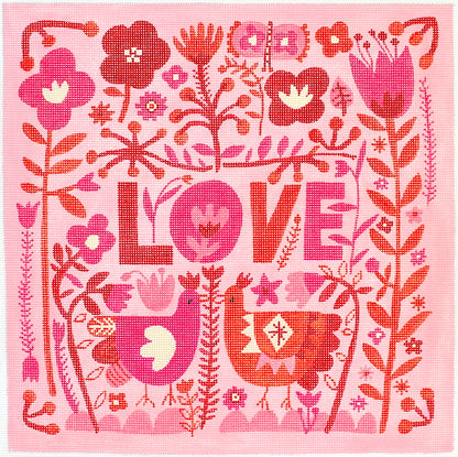 LOVE with Flowers & Chickens