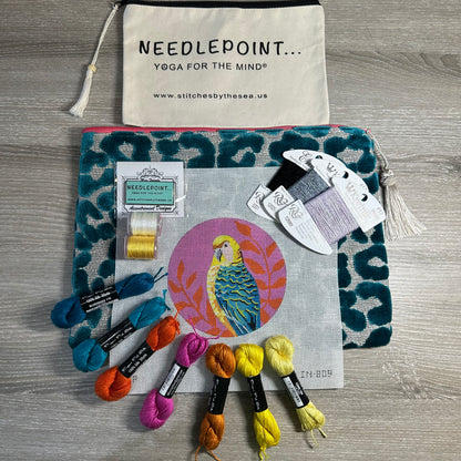 Parrot Blue Cheetah Anna Bag