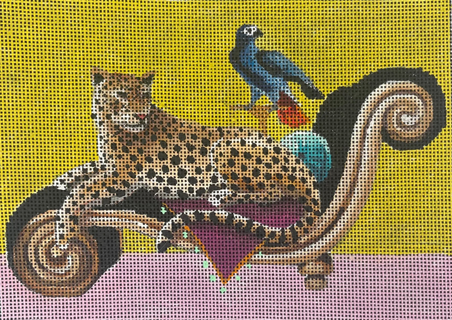 Leopard on Lounge Chaise