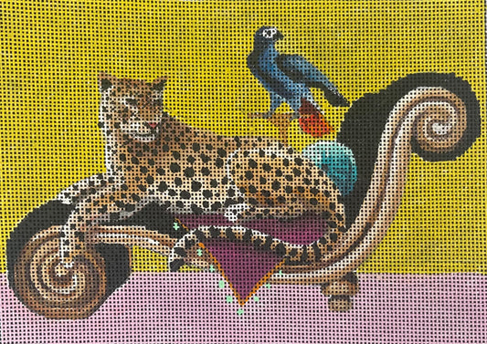 Leopard on Lounge Chaise