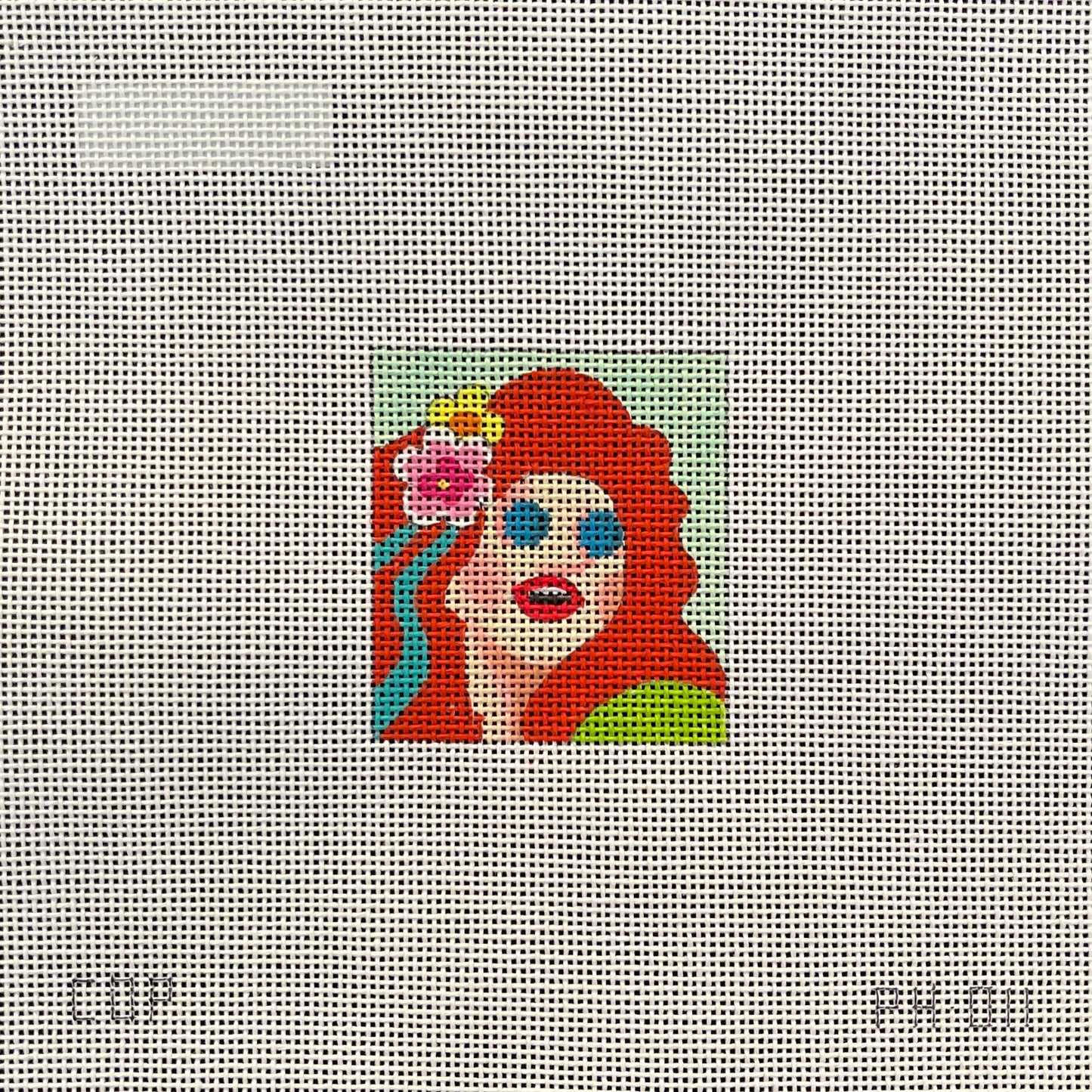 Red Haired Lady Phone Wallet Size