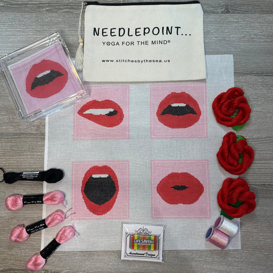 Red Lips Coaster Set