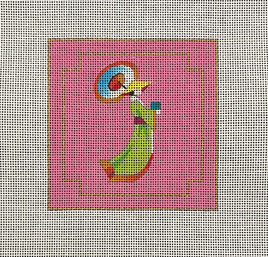 Geisha 4" x 4" Square Coaster