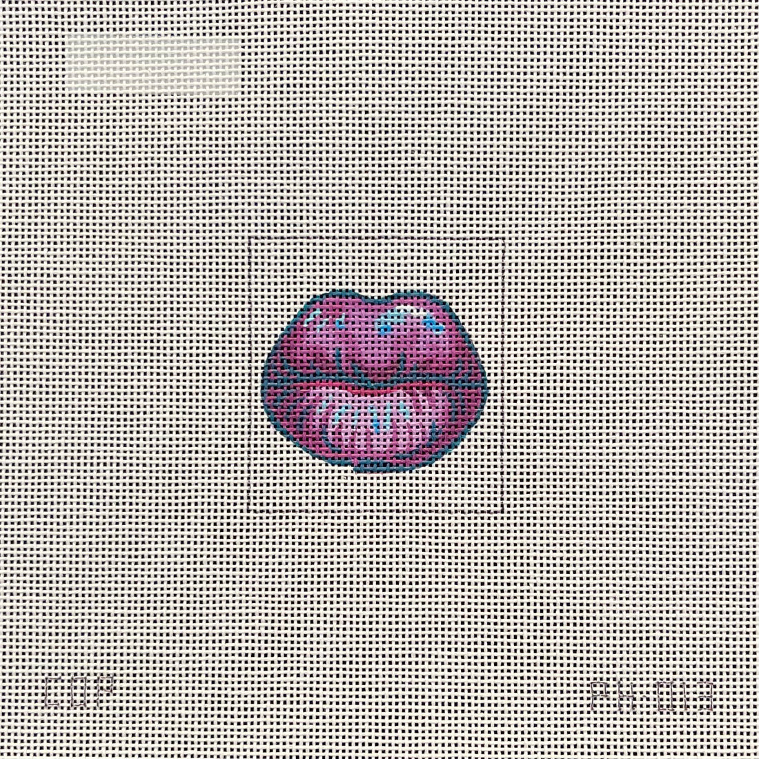 Purple Lips Phone Wallet Size