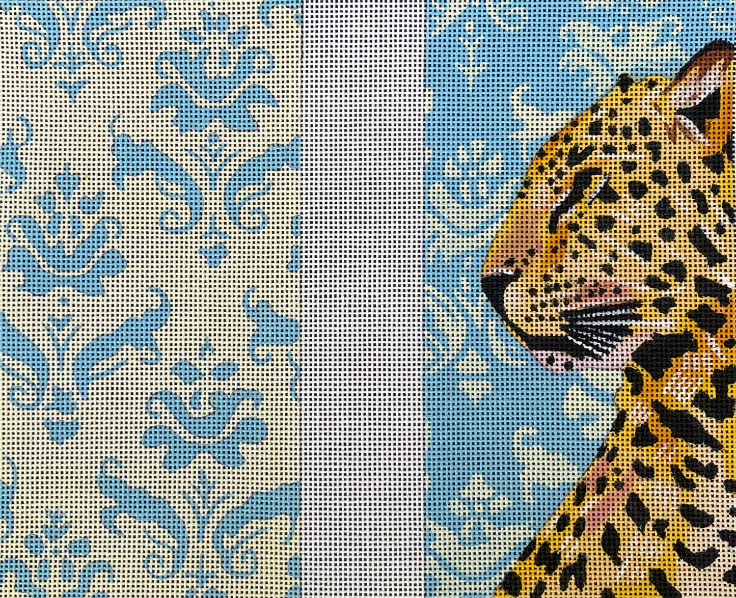 Cheetah Blue Eyeglass Case