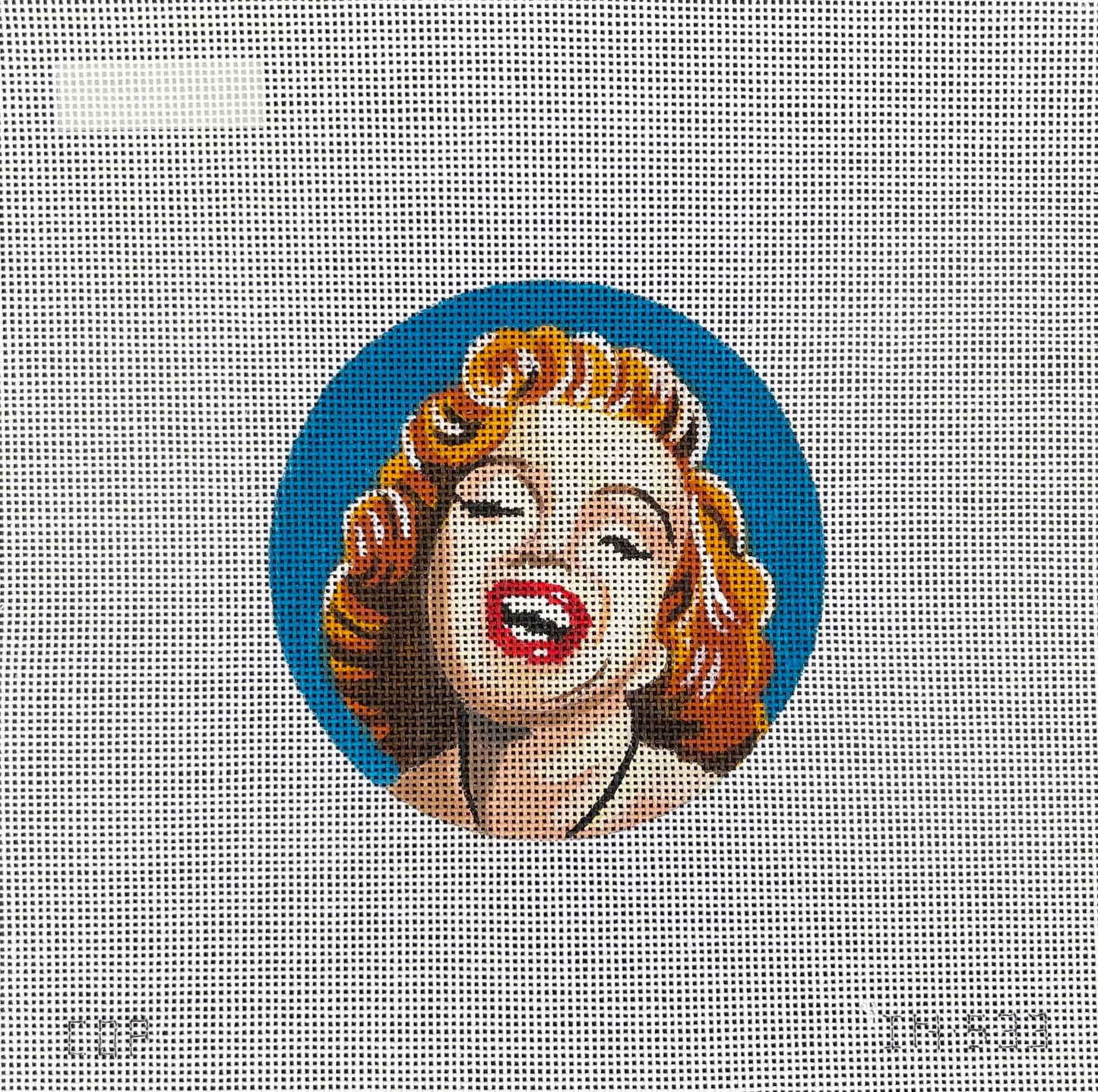 Retro Laugh Lady Round