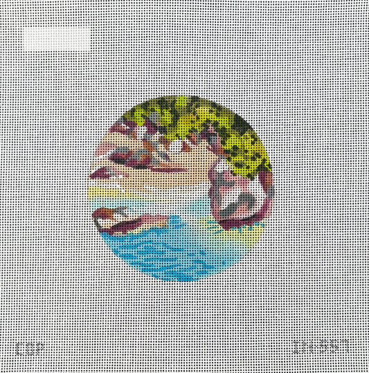 Cliff Cove 4" Round Ornament