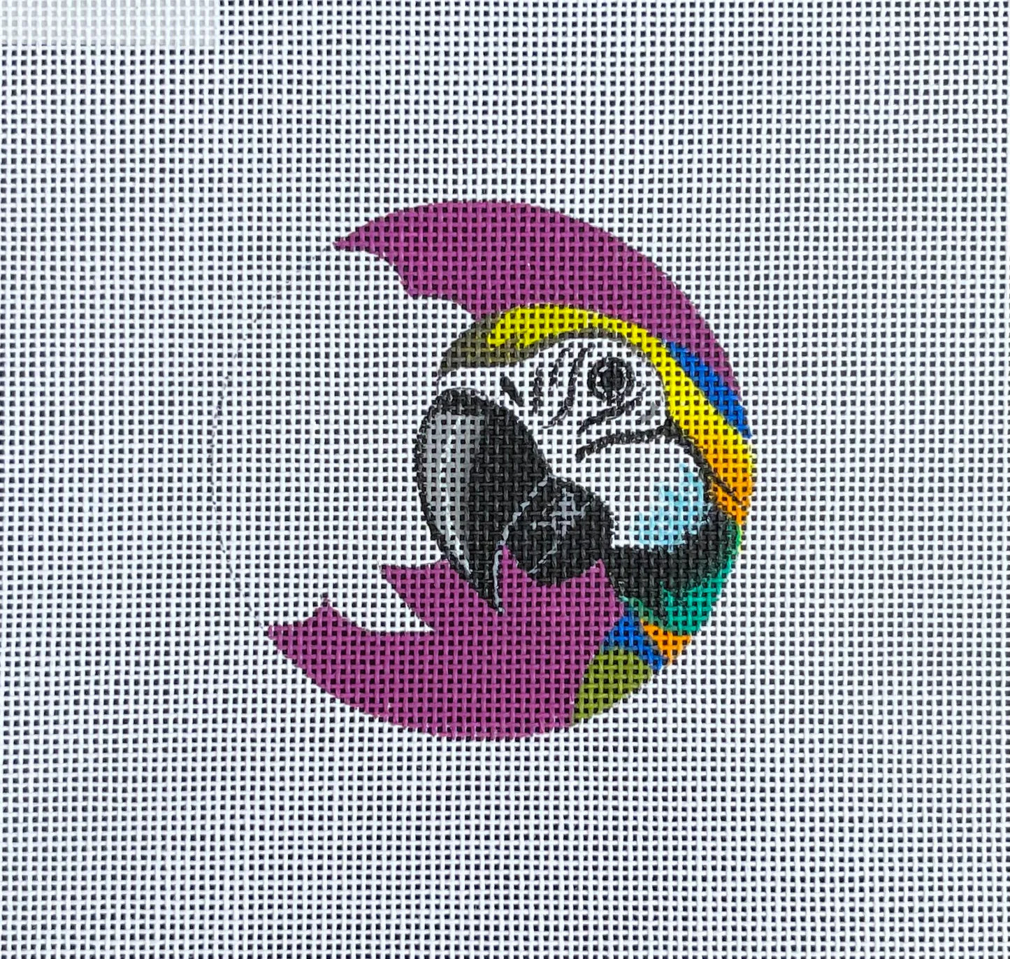 Parrot with Text Bubble Round