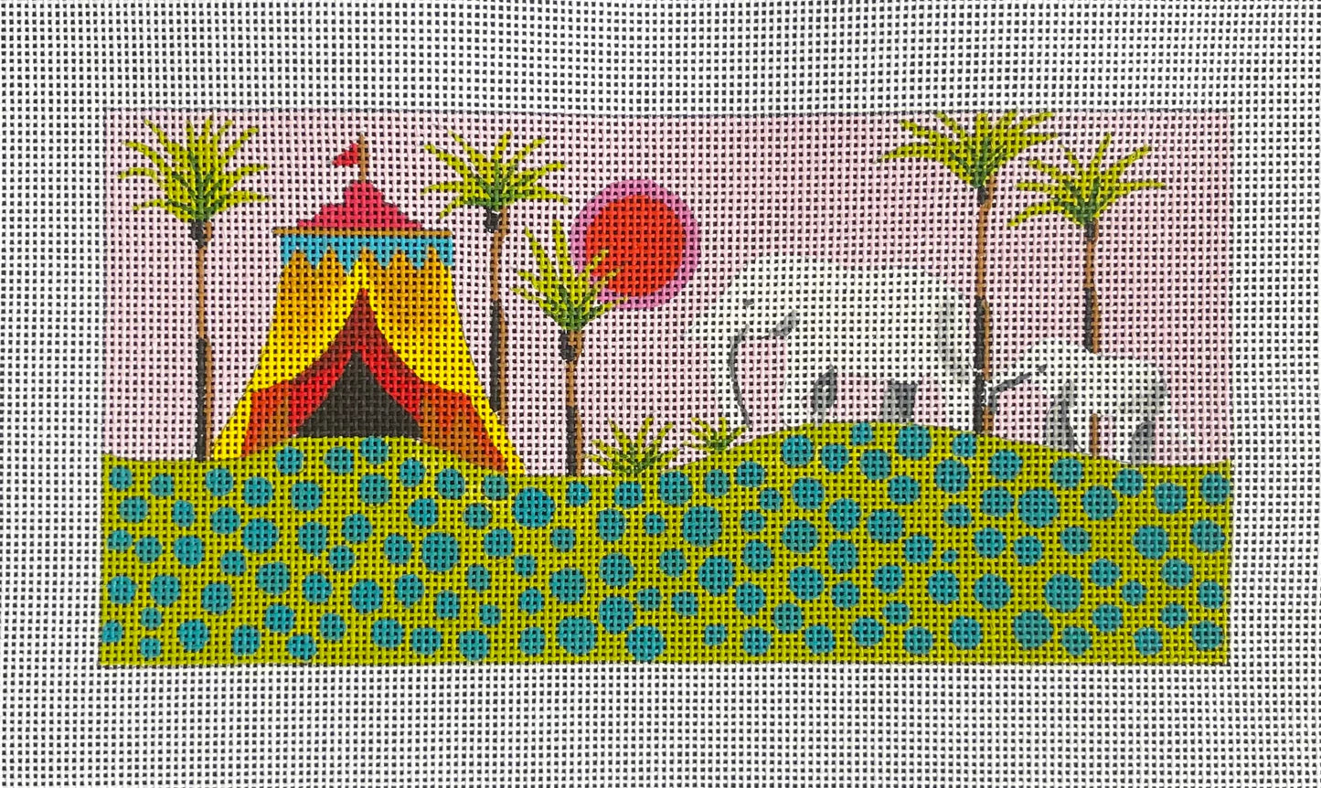 Tent with Two Elephants