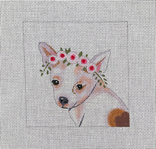 Chihuahua with Floral Crown
