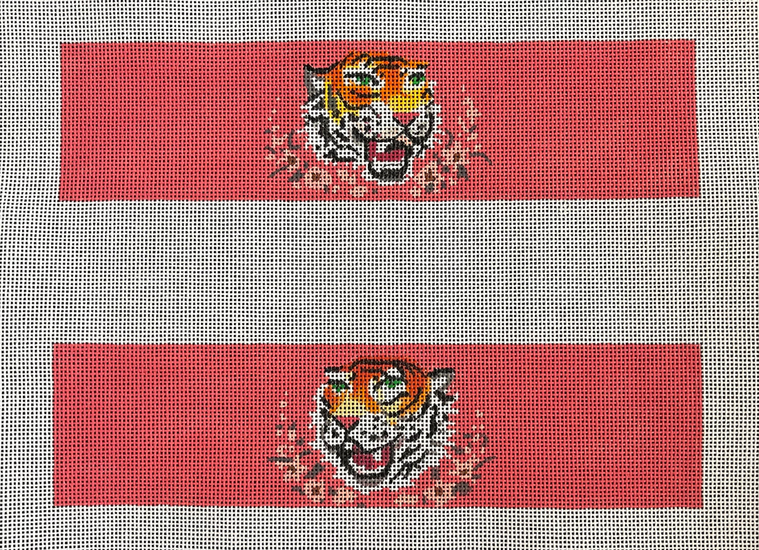 Tiger Head on Pink