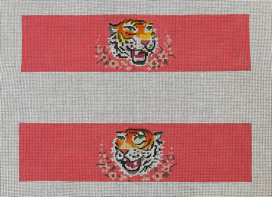 Tiger Head on Pink