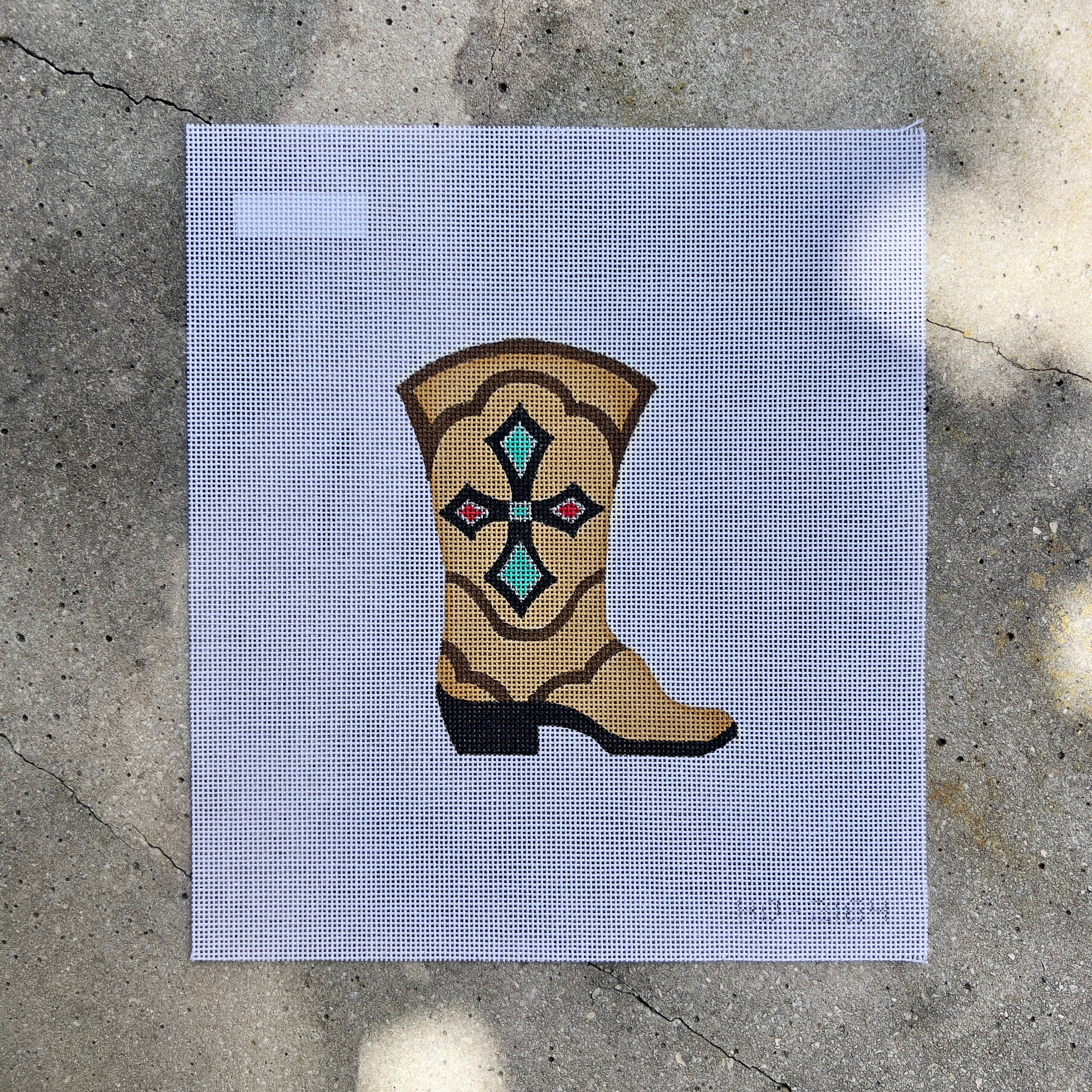 Tan and Brown Cowboy Boot – Stitches By The Sea
