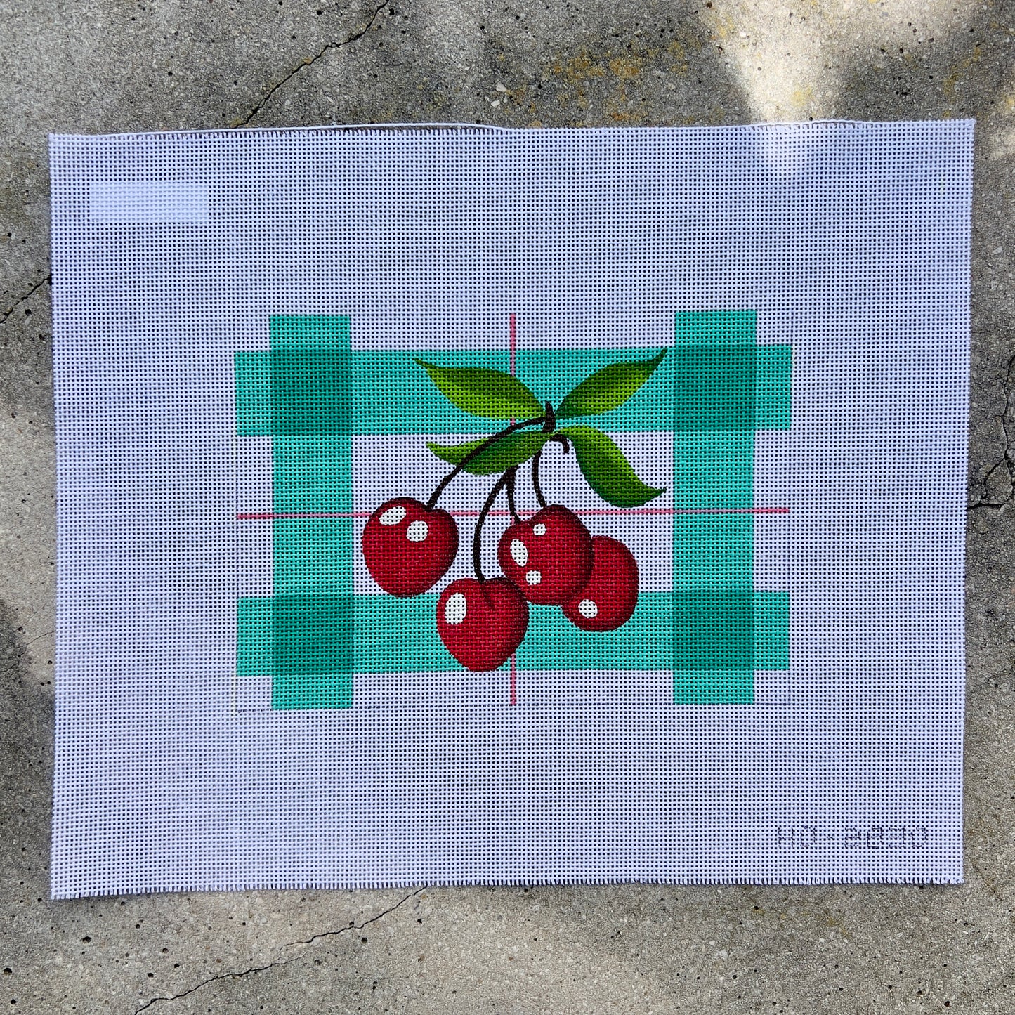 Cherries on Plaid