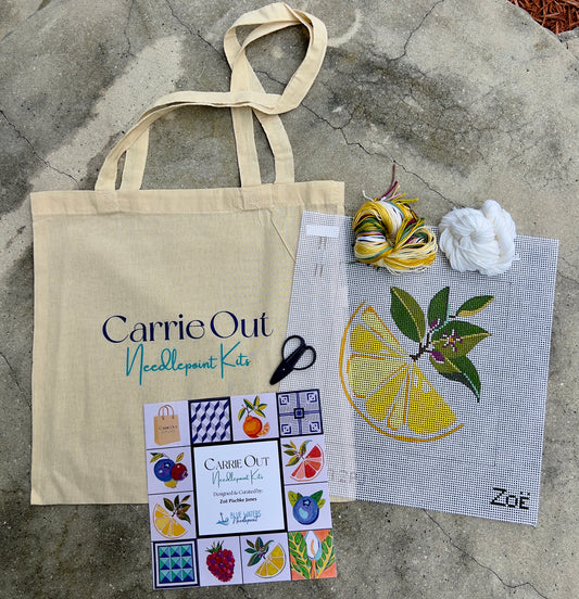 Lemon Slice Carrie Out Needlepoint Kits
