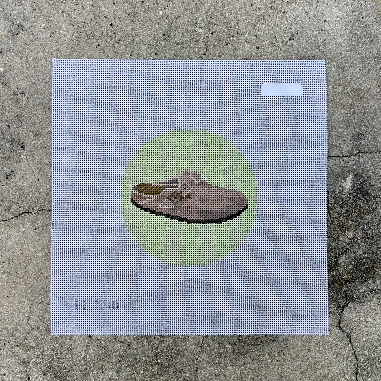Slip On Cork Shoe on Green 4" Round