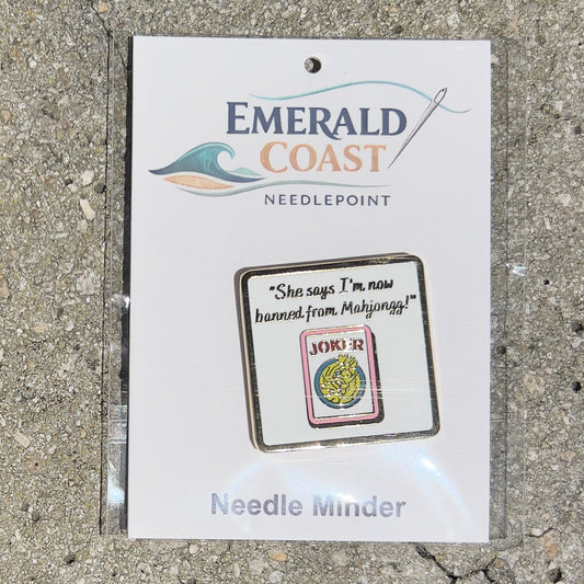 "She says I'm now Banned from Mahjong" Magnet Needleminder