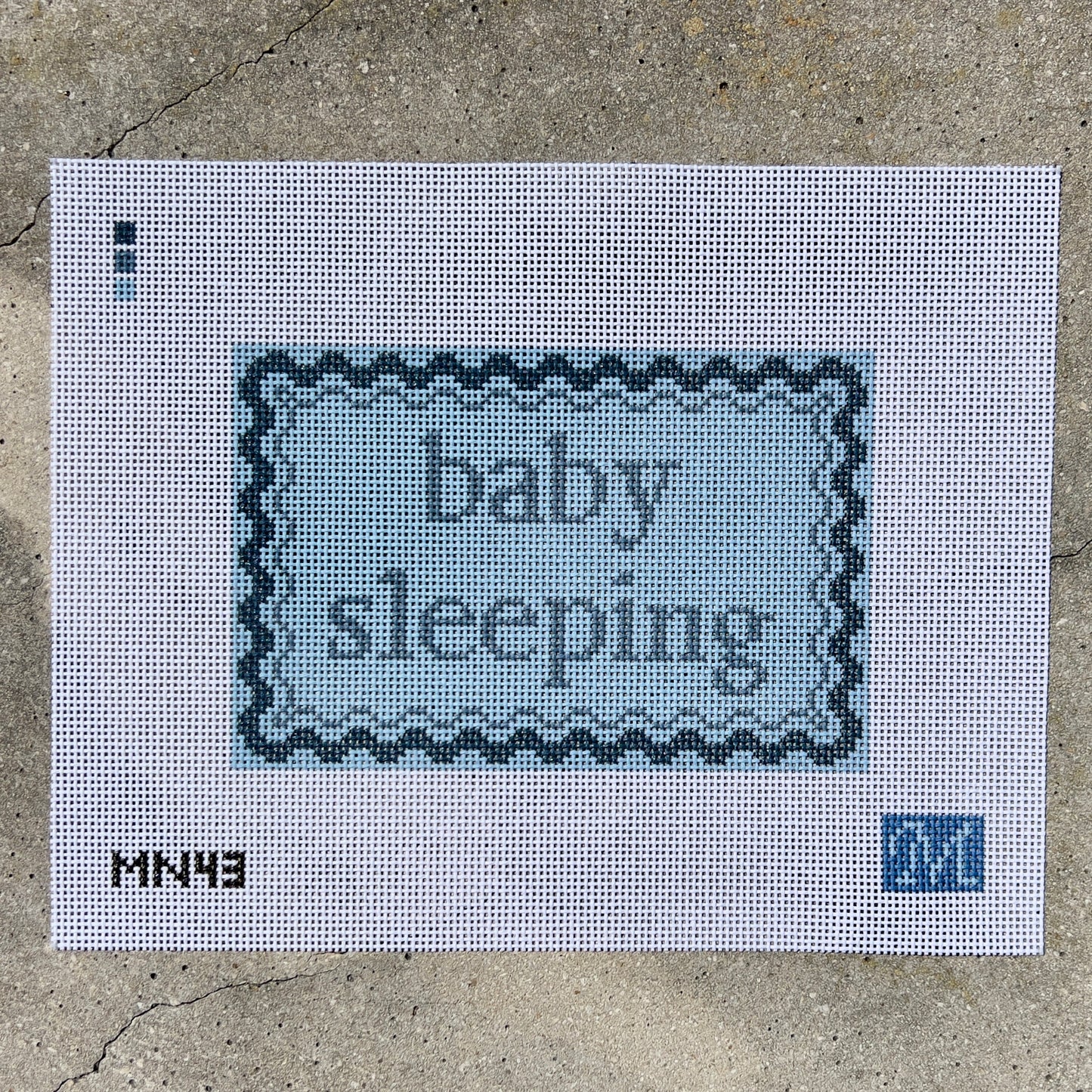 Baby Sleeping Blue