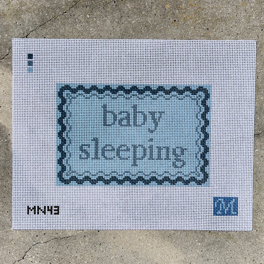 Baby Sleeping Blue