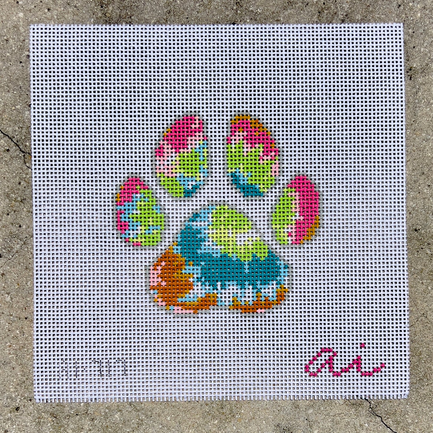 Tye Dye Paw Print