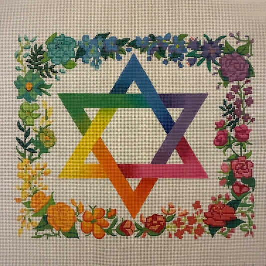 Rainbow Floral Star Tallis Bag
