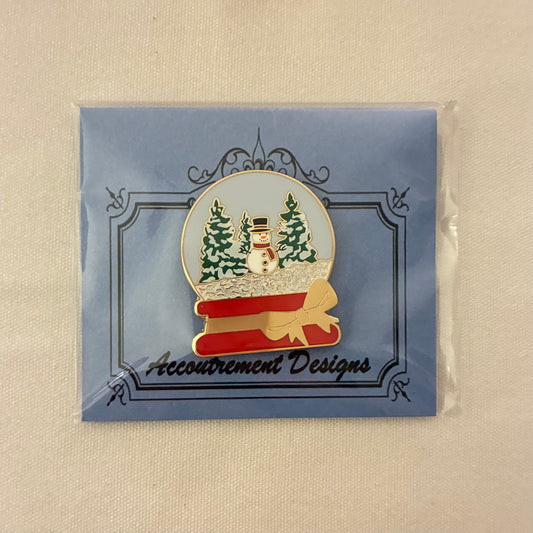 Snowman Snow Globe Needleminder Magnet