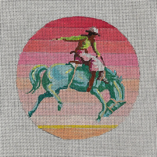 Rodeo Ornament Round