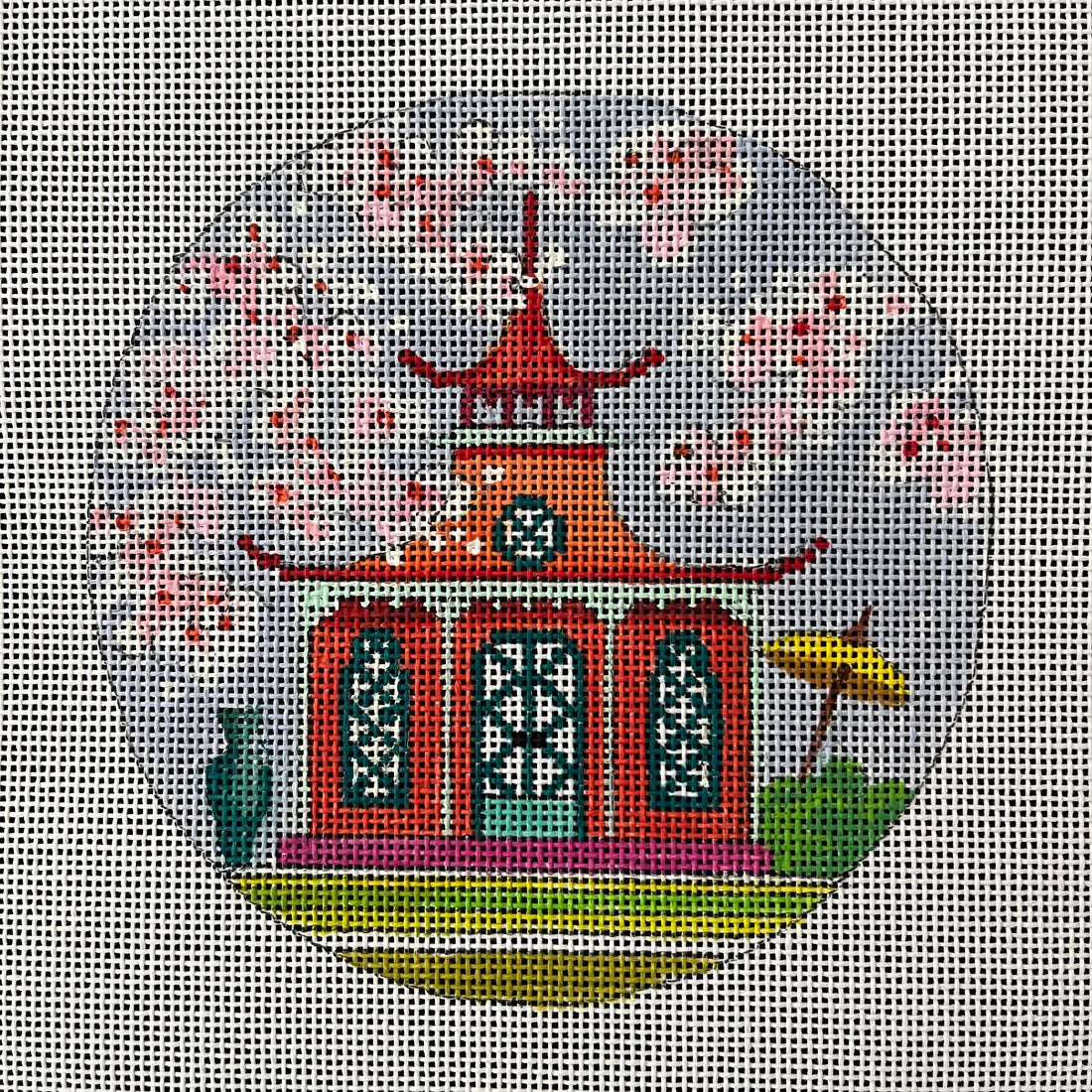 Pagoda Ornament Round