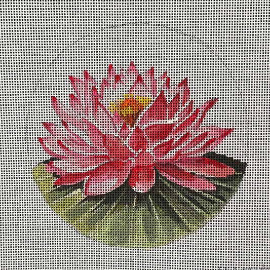 Blooming Lotus Ornament Round