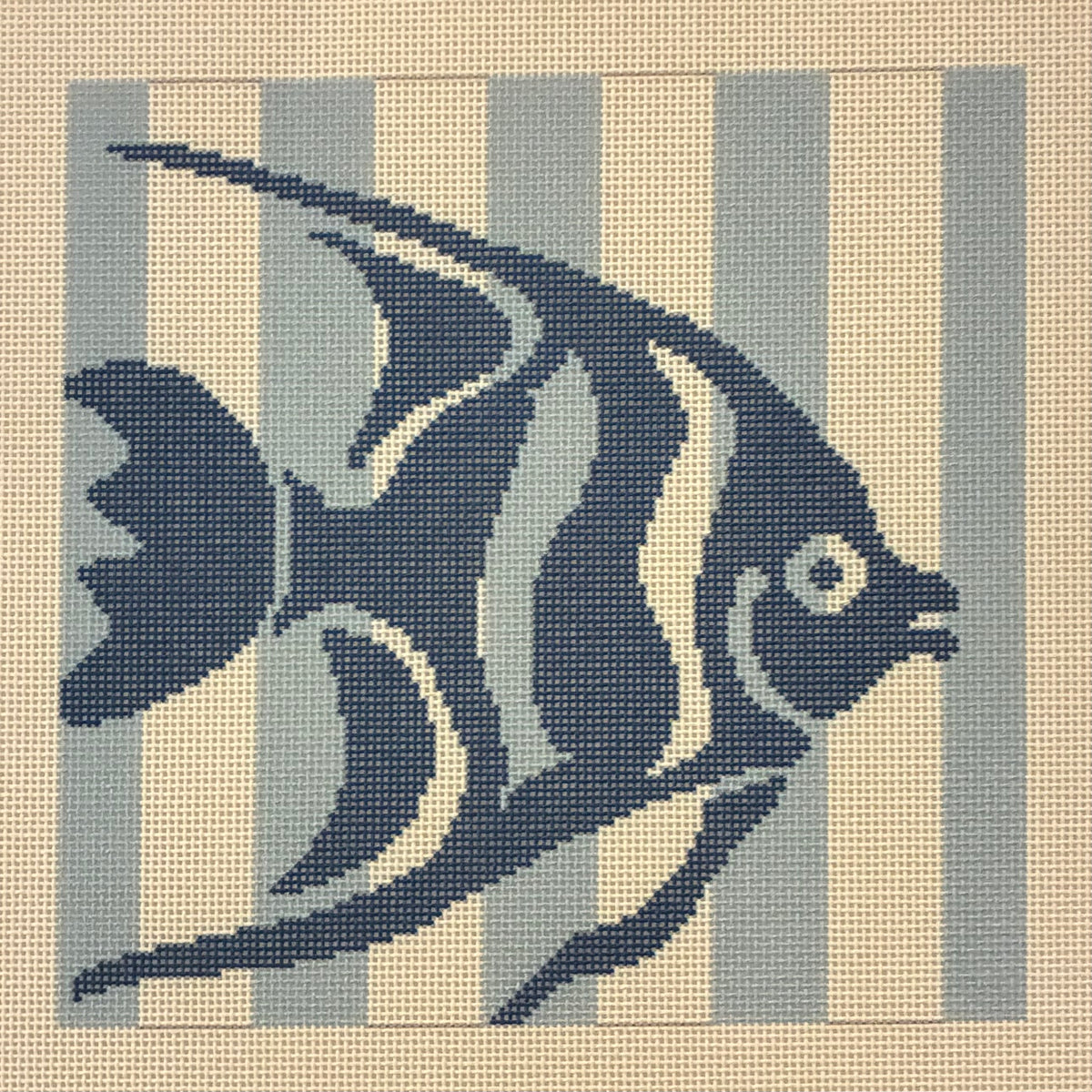 Fish with Aqua Stripes
