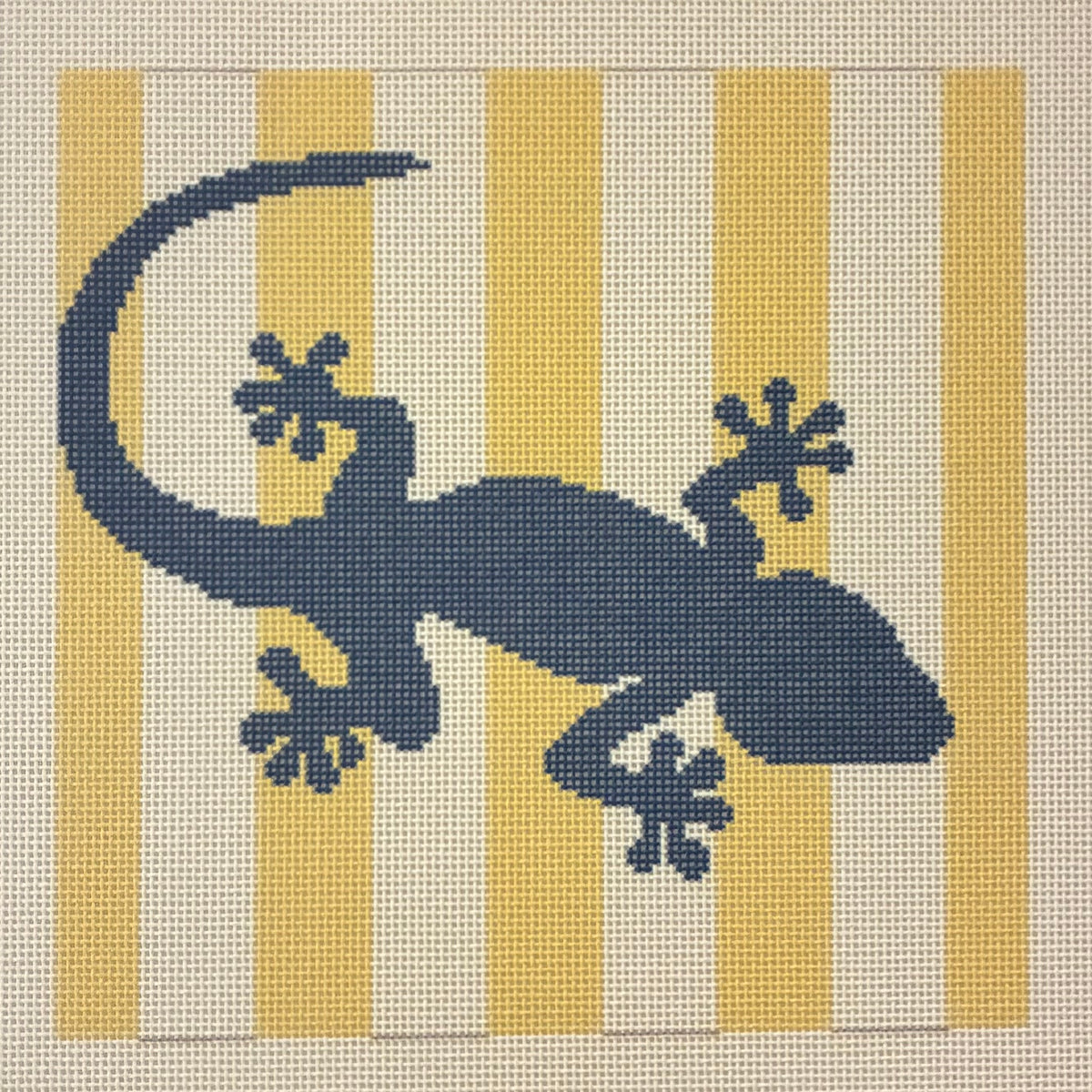 Gecko with Yellow Stripes