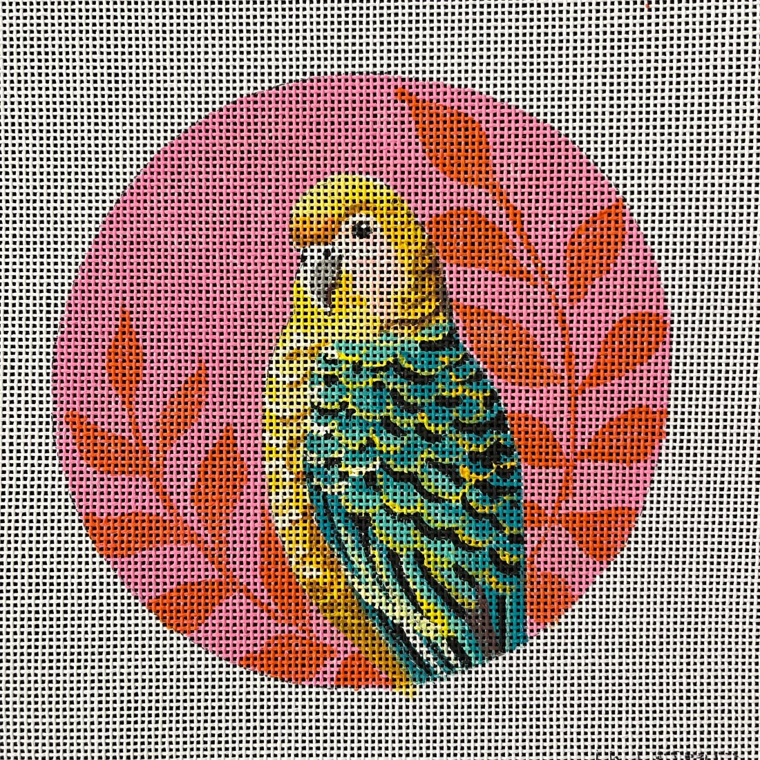 Parakeet Ornament Round