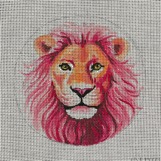 Pink Mane Lion 5" Round