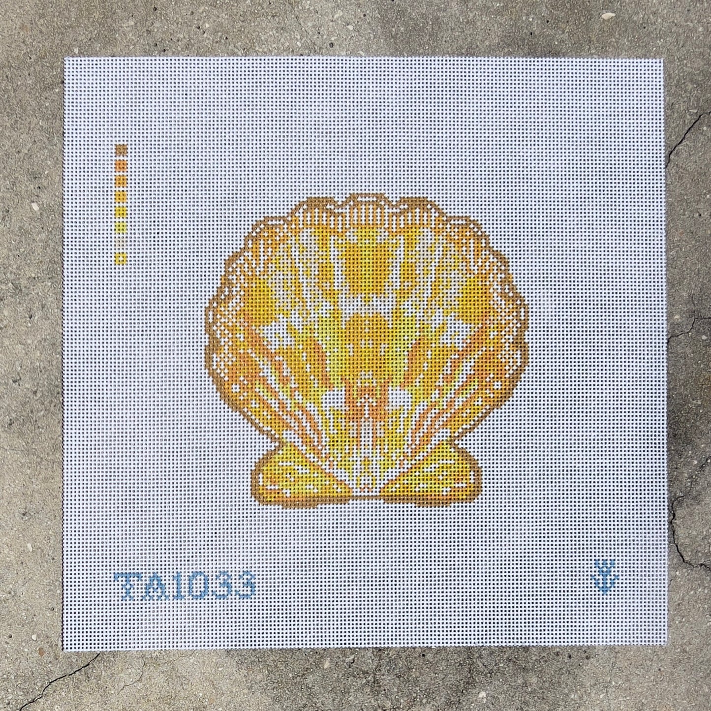 Yellow Scallop Shell