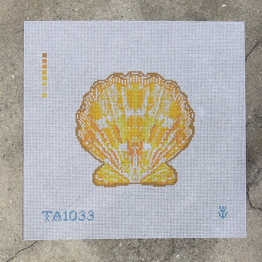 Yellow Scallop Shell