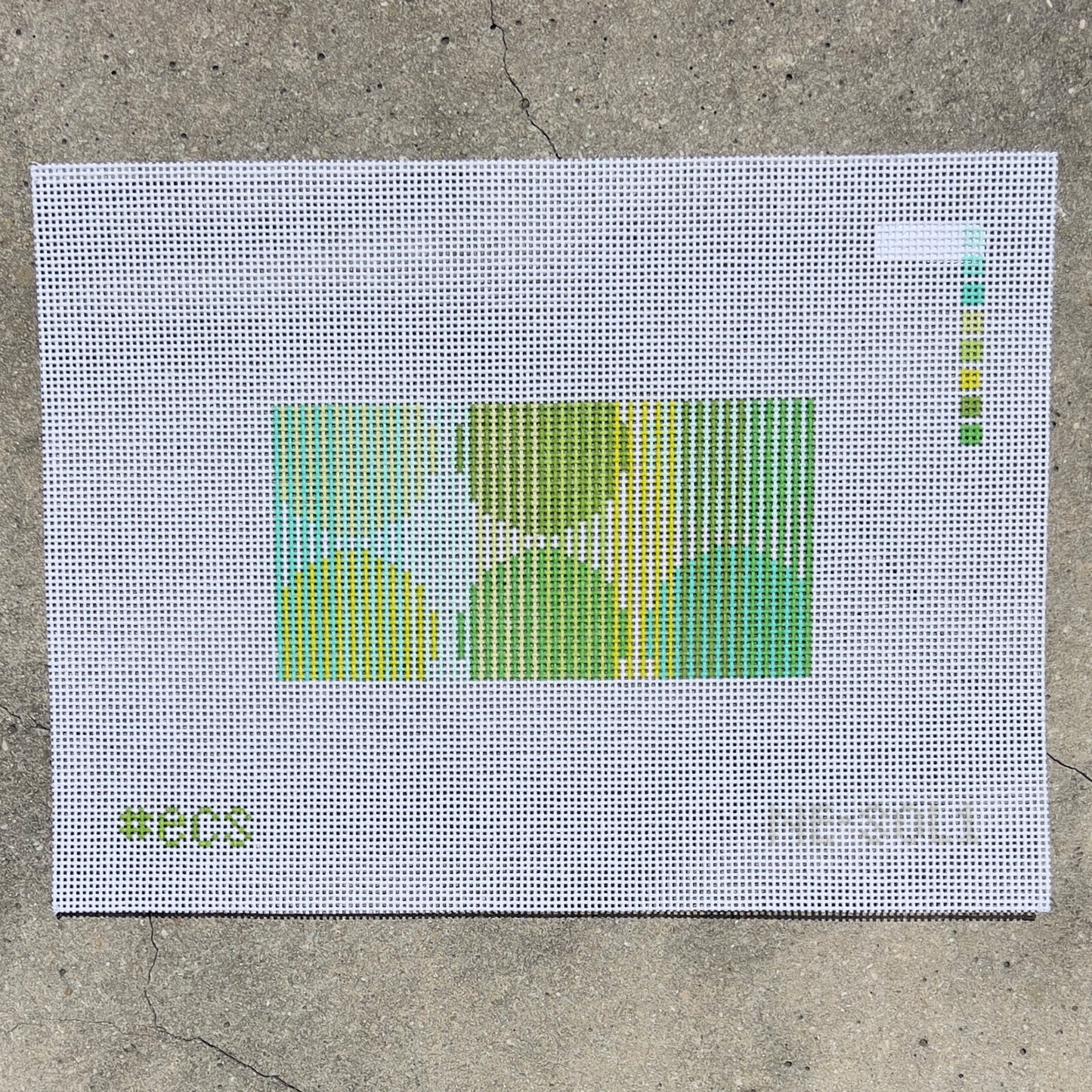 Green Graphic Eyeglass Case
