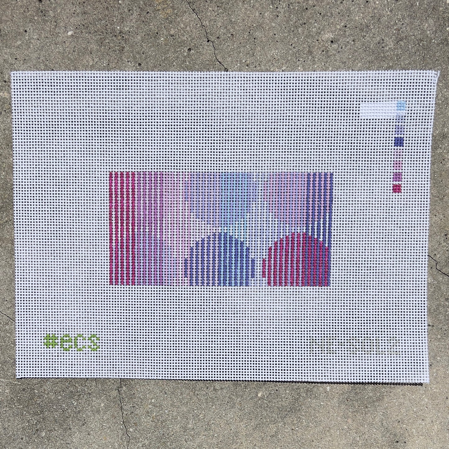 Purple Graphic Eyeglass Case