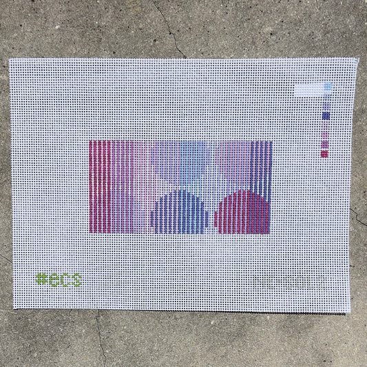 Purple Graphic Eyeglass Case