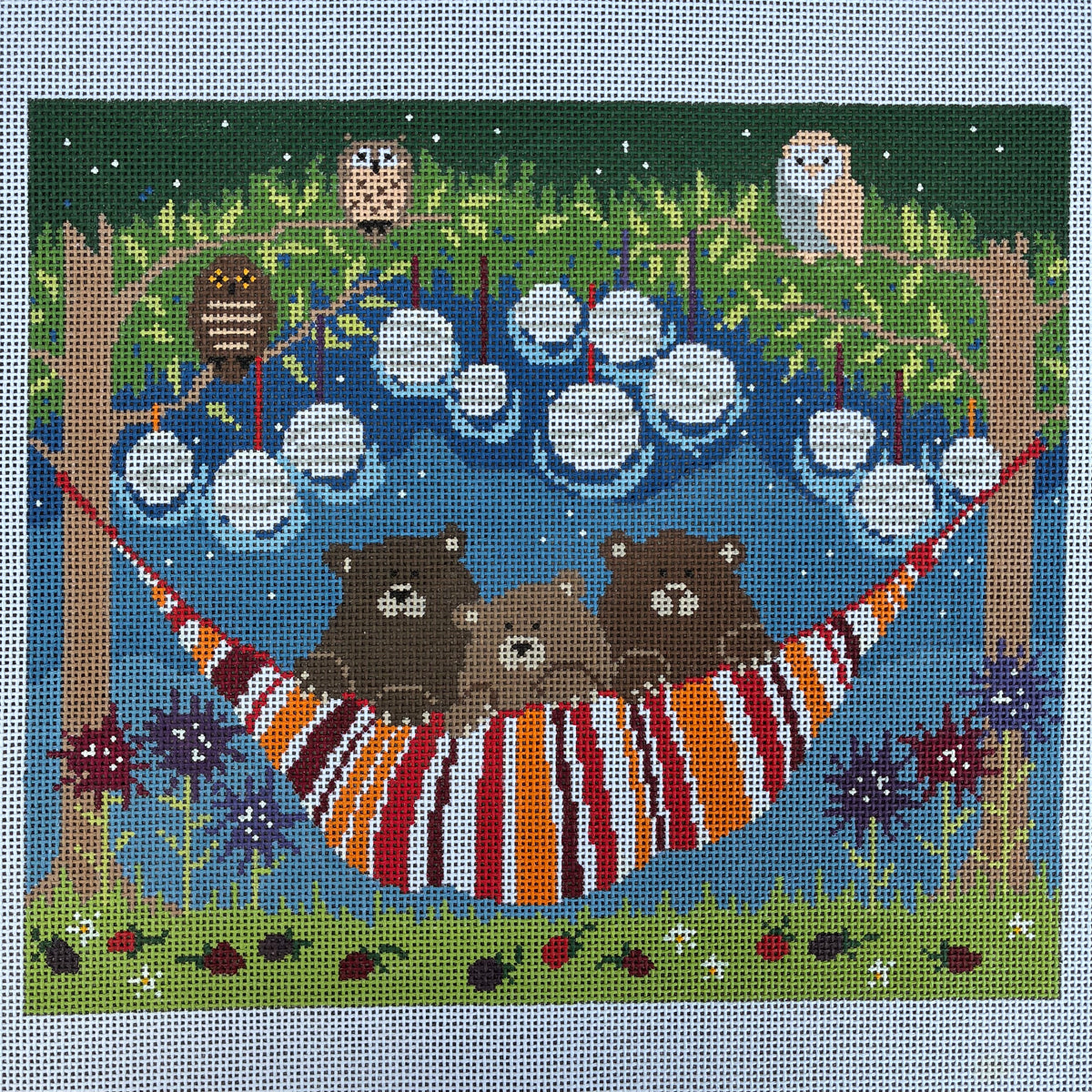 Three Bears in a Hammock