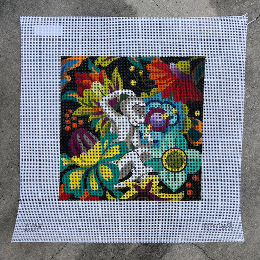 Monkey on Florals
