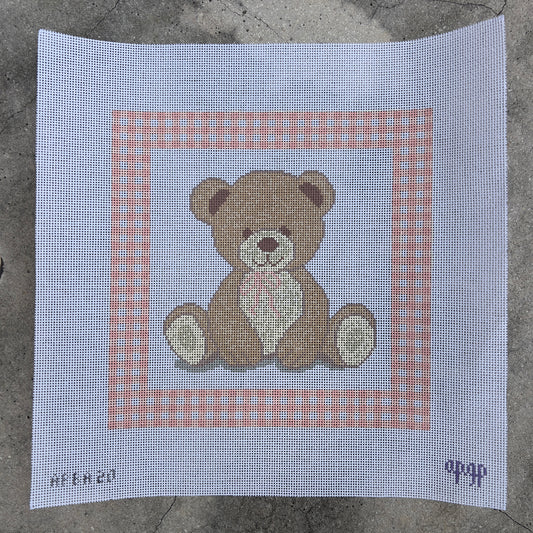 Pink Gingham Teddy Bear