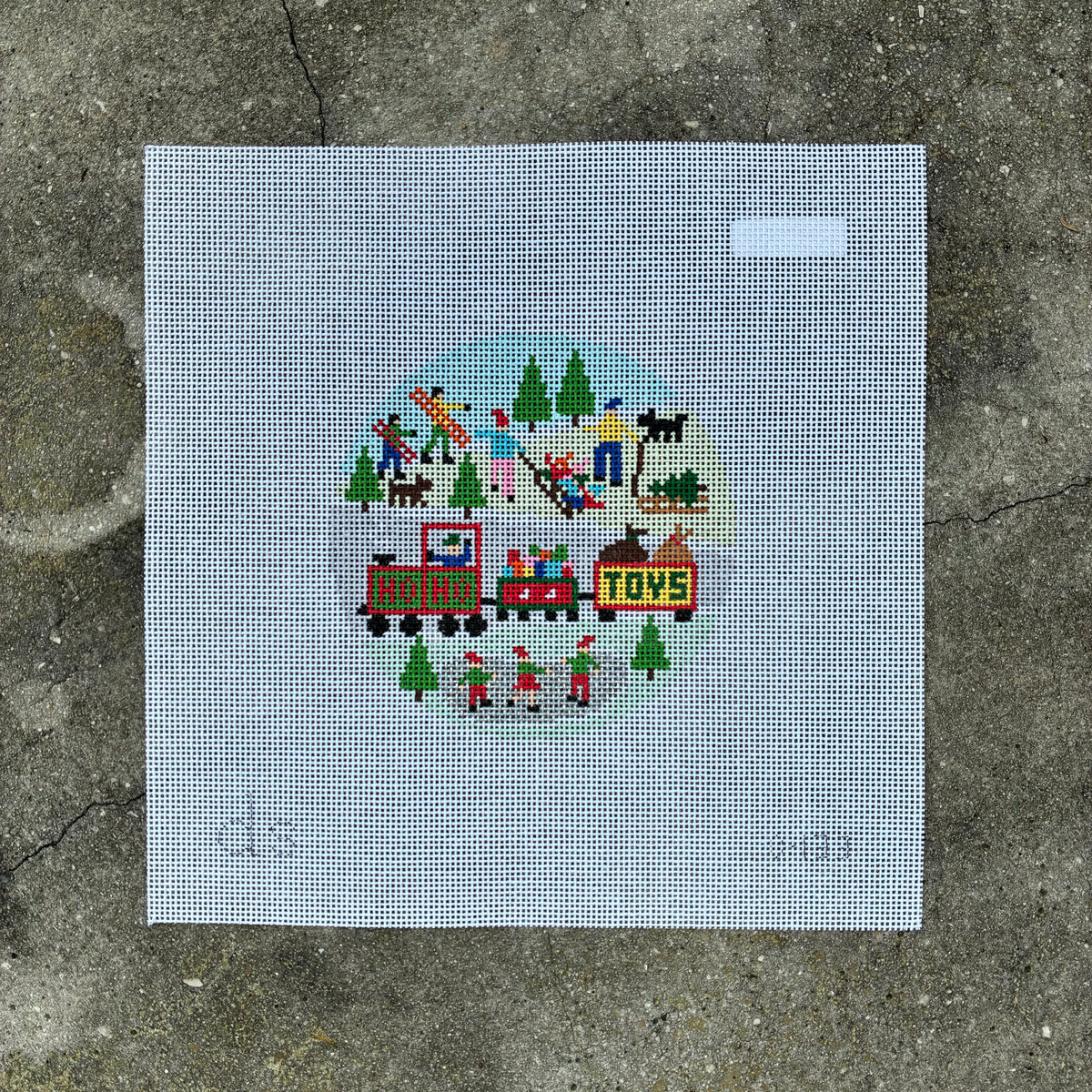 Christmas Toys 4 ¼" Round