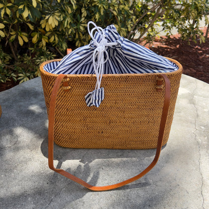 Medium Rattan Tote Bag