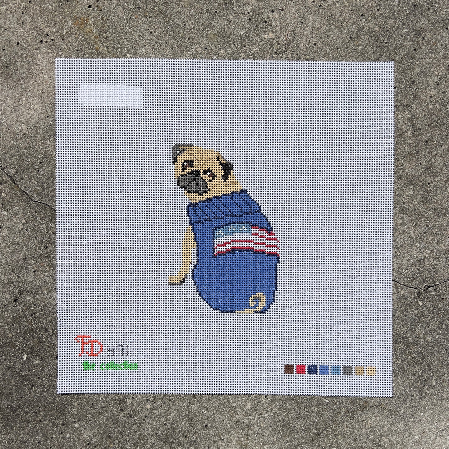 Pug in Sweater
