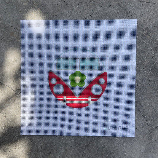 Flower Pop Red Van