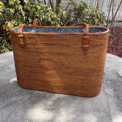 Medium Rattan Tote Bag