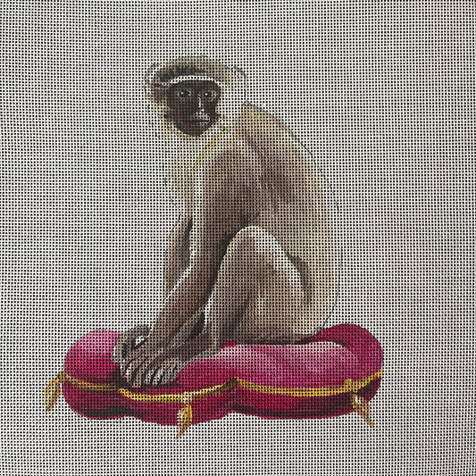 Monkey on Cushion