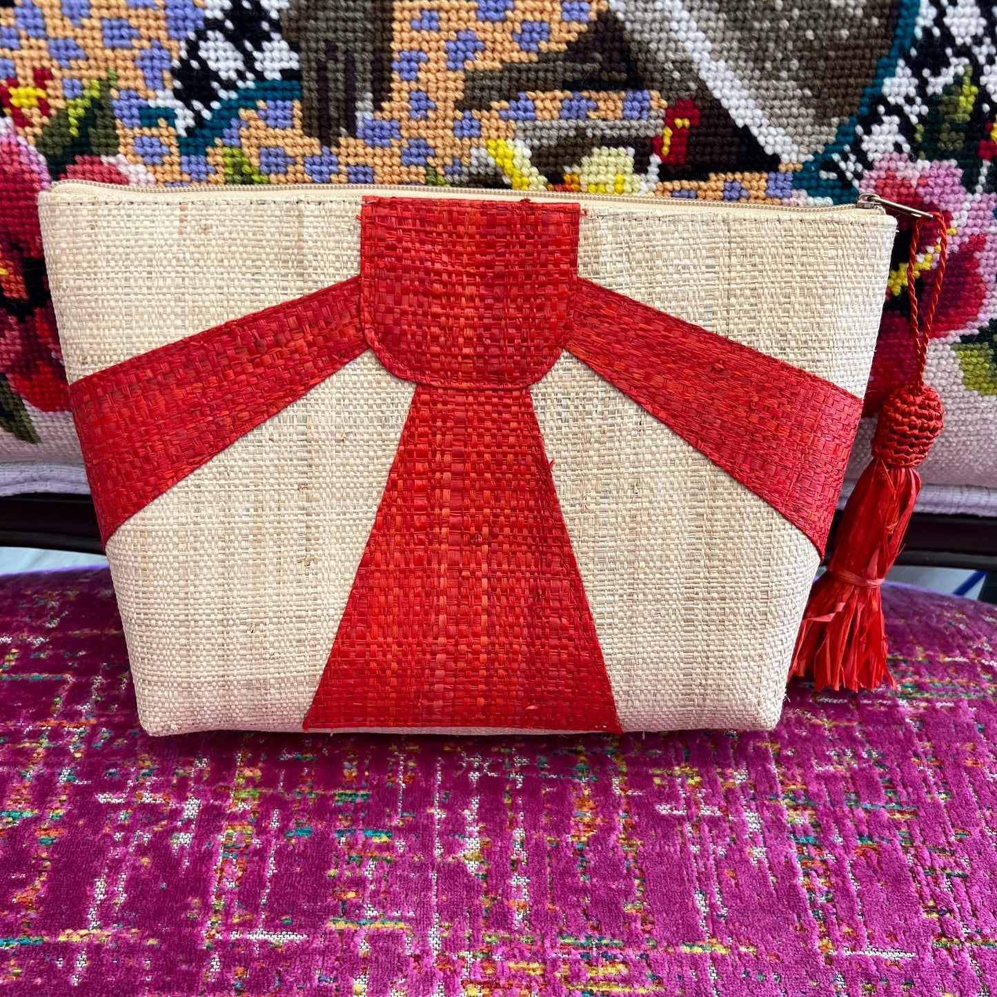 Sunburst Cosmetic Case with Tassel