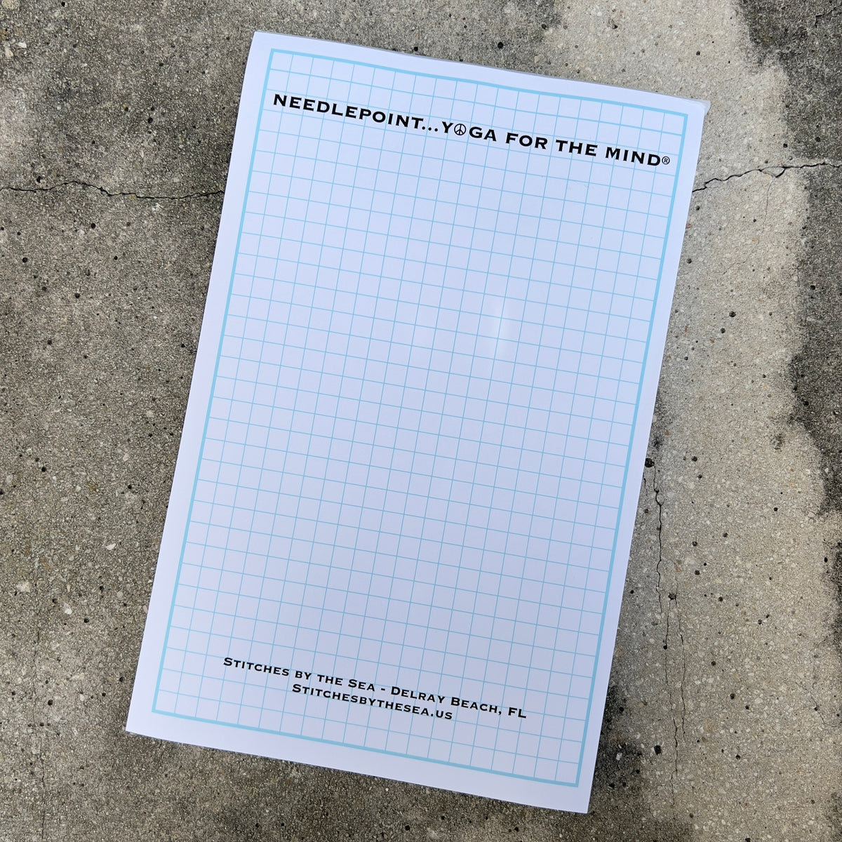 Needlepoint... Yoga for the Mind Graph Paper Stationary